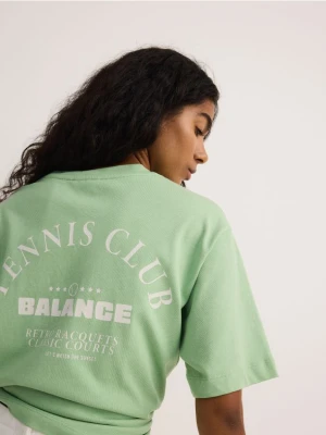 Reserved - T-shirt z nadrukiem - jasnozielony