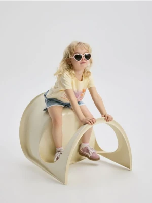 Reserved - T-shirt z nadrukiem - jasnożółty