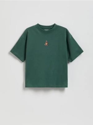 Reserved - T-shirt z nadrukiem - zielony