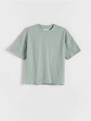 Reserved - T-shirt z naszywką - jasnozielony