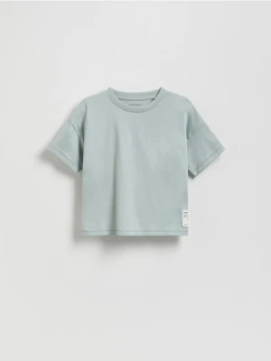 Reserved - T-shirt z naszywką - niebieski