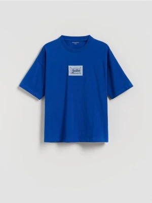 Reserved - T-shirt z naszywką - niebieski