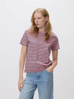 Reserved - T-shirt z sercem - wielobarwny