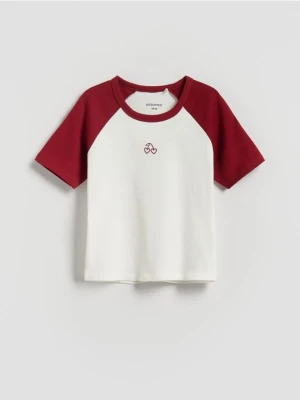 Reserved - T-shirt z wypukłym nadrukiem - wielobarwny