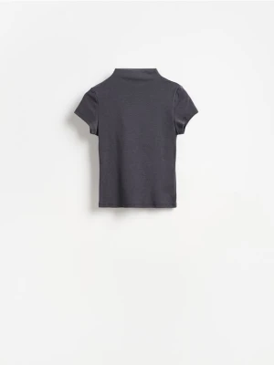 Reserved - T-shirt ze stójką - ciemnoszary