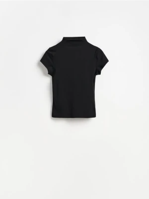 Reserved - T-shirt ze stójką - czarny