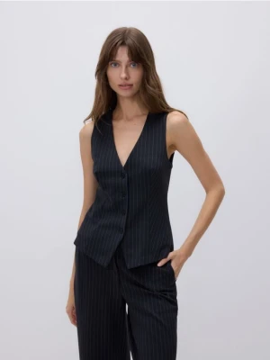 Reserved - Taliowana kamizelka - ciemnoszary