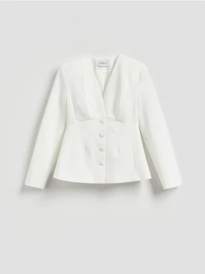 Reserved - Taliowana marynarka - biały