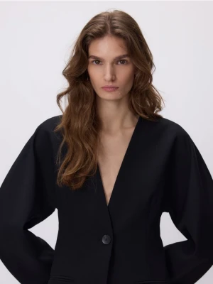 Reserved - Taliowana marynarka - czarny