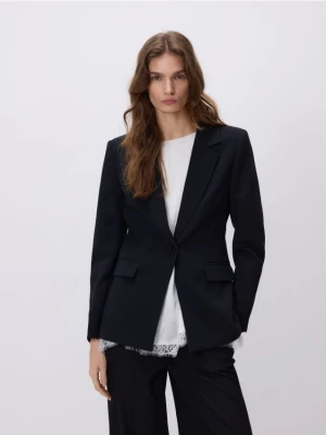 Reserved - Taliowana marynarka - czarny
