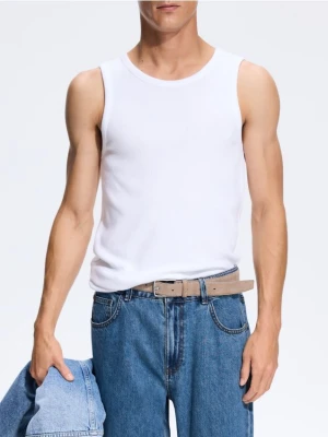 Reserved - Tank top z wiskozą - biały