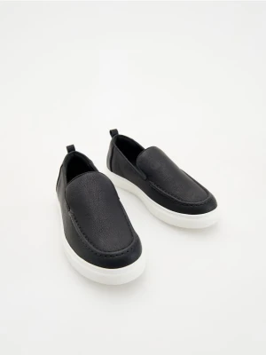 Reserved - Tenisówki z imitacji skóry - czarny