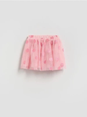Reserved - Tiulowa spódnica - pastelowy róż