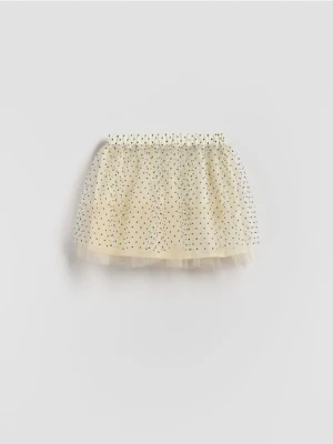 Reserved - Tiulowa spódnica - złamana biel