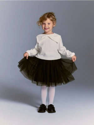 Reserved - Tiulowa spódniczka - czarny