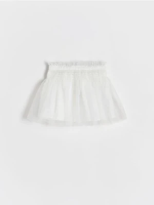 Reserved - Tiulowa spódniczka - złamana biel
