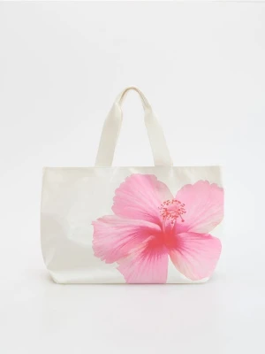 Reserved - Tkaninowa torebka shopper - fuksja