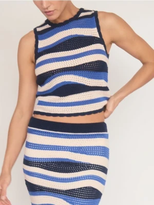 Reserved - Top w paski - wielobarwny