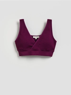 Reserved - Top w stylu sportowym - fioletowy