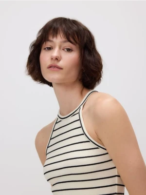 Reserved - Top z dekoltem halter - wielobarwny