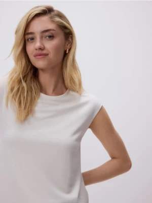 Reserved - Top z modalem - beżowy