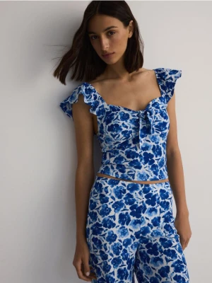 Reserved - Top z wiązaniem - wielobarwny