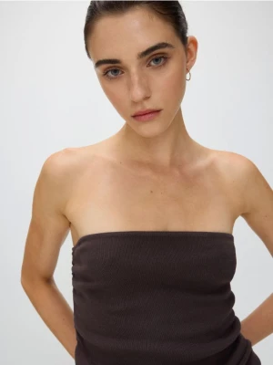 Reserved - Top z wiskozą - brązowy