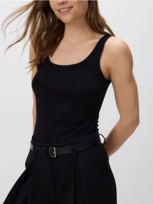 Reserved - Top z wiskozy - czarny