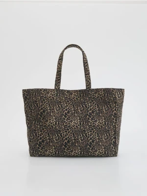 Reserved - Torba shopper - ciemnobrązowy
