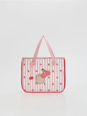 Reserved - Torba shopper Pusheen - różowy