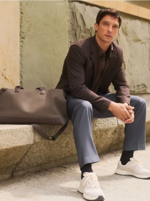 Reserved - Torba weekendowa - ciemnobrązowy