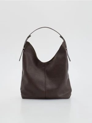Reserved - Torebka hobo - ciemnobrązowy