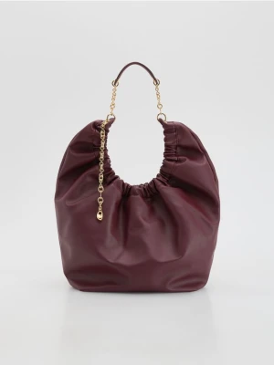 Reserved - Torebka hobo - mahoniowy