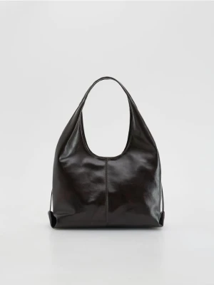 Reserved - Torebka hobo - mahoniowy