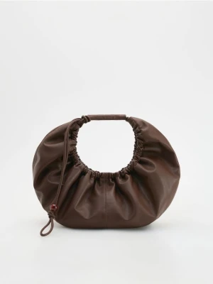 Reserved - Torebka hobo z zawieszką - brązowy