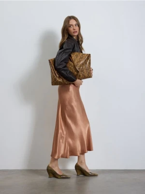 Reserved - Torebka hobo ze zwierzęcym wzorem - wielobarwny