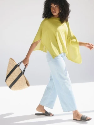 Reserved - Torebka koszyk z rafii - czarny
