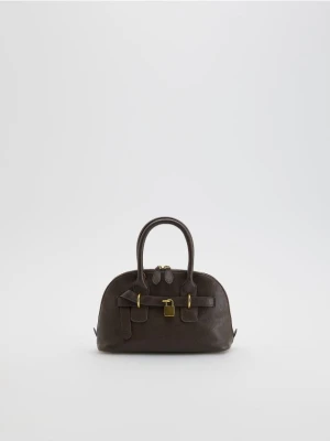 Reserved - Torebka kuferek - brązowy