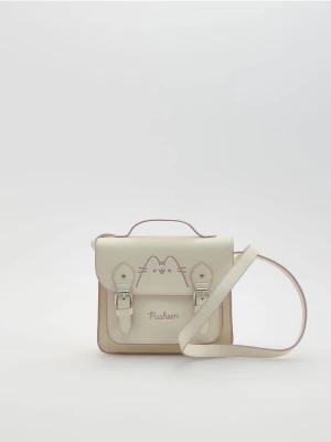 Reserved - Torebka listonoszka Pusheen - kremowy