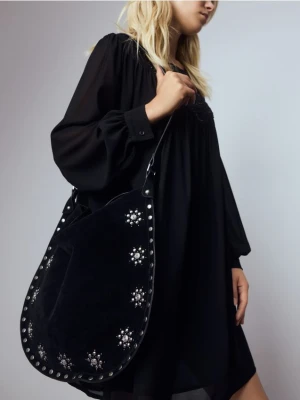 Reserved - Torebka na ramię z ćwiekami - czarny