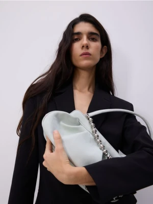 Reserved - Torebka na ramię z łańcuszkiem - jasnozielony