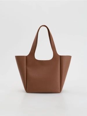 Reserved - Torebka shopper - brązowy