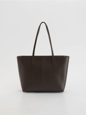 Reserved - Torebka shopper - brązowy