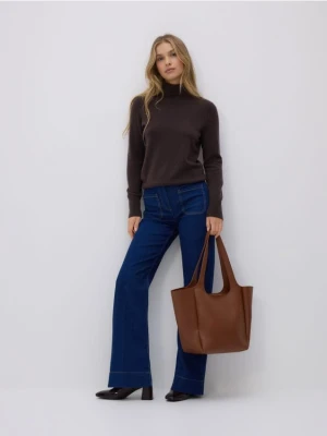Reserved - Torebka shopper - brązowy