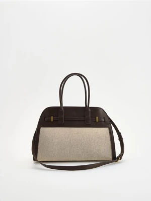 Reserved - Torebka shopper - ciemnobrązowy