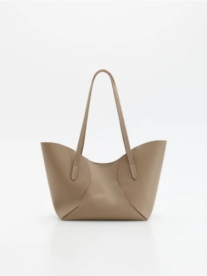 Reserved - Torebka shopper - ciemnobrązowy