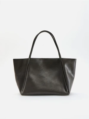 Reserved - Torebka shopper - ciemnobrązowy