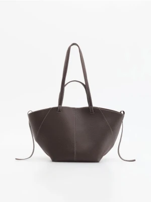 Reserved - Torebka shopper - ciemnobrązowy