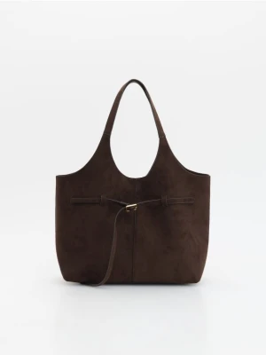 Reserved - Torebka shopper - ciemnobrązowy