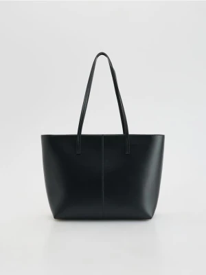 Reserved - Torebka shopper - czarny